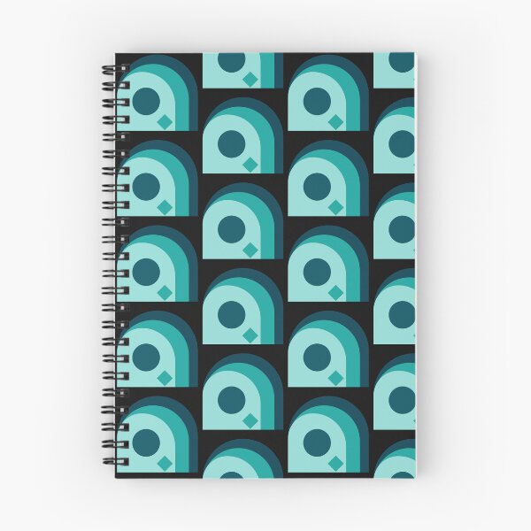 Item preview, Abstract Geometric Arch Symbol – Minimal Teal and Aqua Modern Design designed and sold by AhmedZouita.