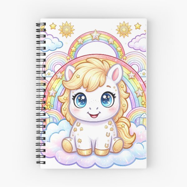 Item preview, The Illustration of Cute Pony and Colorful Rainbow  designed and sold by Pim-Crystal.