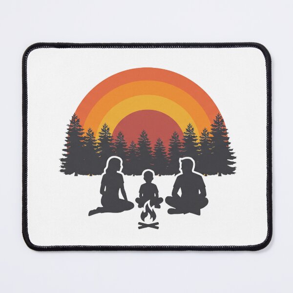 Item preview, Retro Family Camping Sunset - Minimalist Adventure Silhouette designed and sold by pattman.