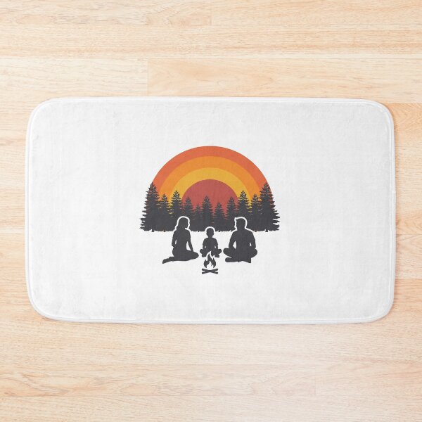 Item preview, Retro Family Camping Sunset - Minimalist Adventure Silhouette designed and sold by pattman.