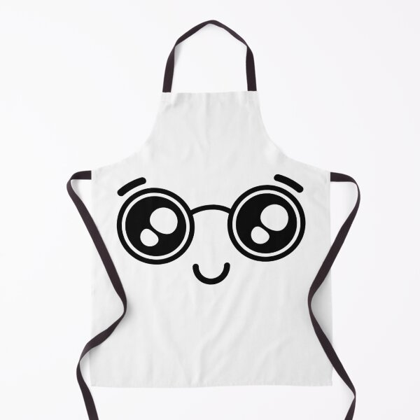 Item preview, Cute kawaii nerdy smiling happy face designed and sold by BlushyPrint.