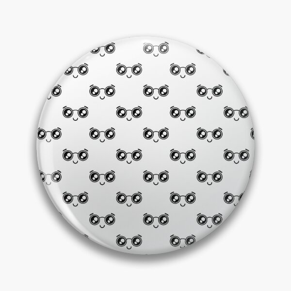Item preview, Cute kawaii nerdy smiling happy face pattern designed and sold by BlushyPrint.
