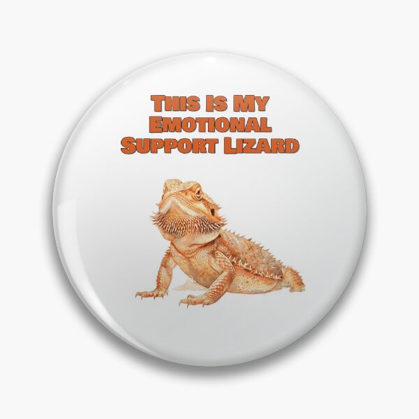 Item preview, This Is My Emotional Support Lizard Bearded Dragon Watercolor Design designed and sold by NatureUnleashed.