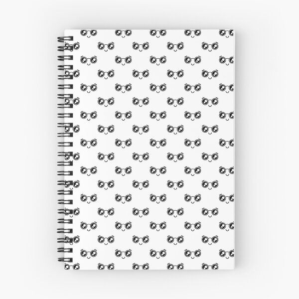 Item preview, Cute kawaii nerdy smiling happy face pattern designed and sold by BlushyPrint.