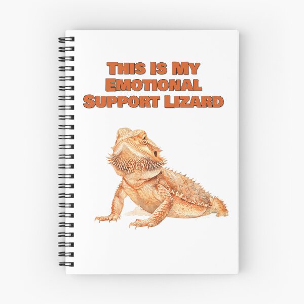 Item preview, This Is My Emotional Support Lizard Bearded Dragon Watercolor Design designed and sold by NatureUnleashed.