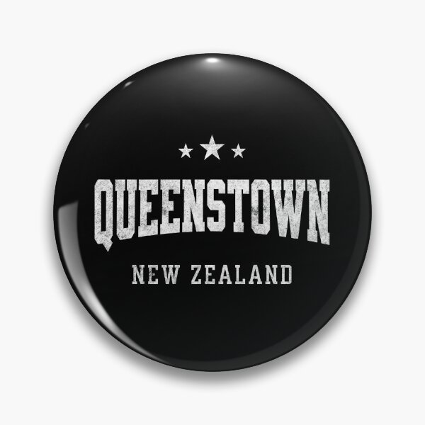 Item preview, Queenstown New Zealand Vintage Varsity Travel Souvenir Graphic Design designed and sold by NiceTeeClub.