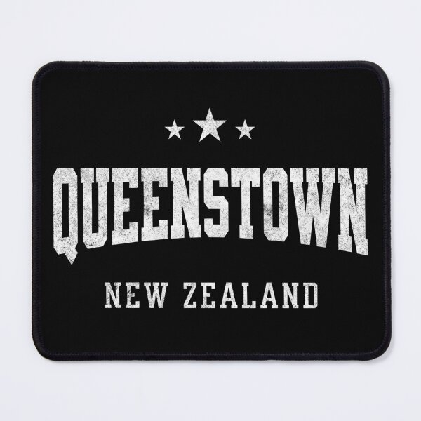 Item preview, Queenstown New Zealand Vintage Varsity Travel Souvenir Graphic Design designed and sold by NiceTeeClub.