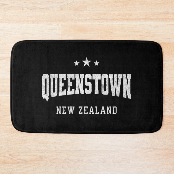 Item preview, Queenstown New Zealand Vintage Varsity Travel Souvenir Graphic Design designed and sold by NiceTeeClub.