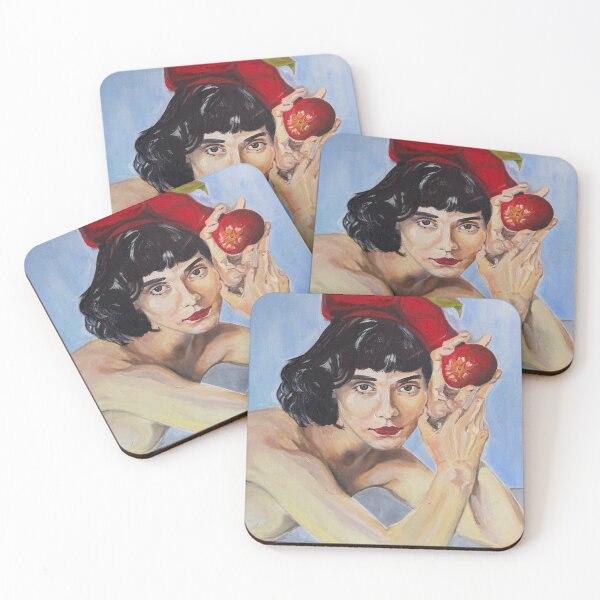 Item preview, Red Delicious | Classical French-inspired Female Holding an Apple  designed and sold by Taylor June Art.