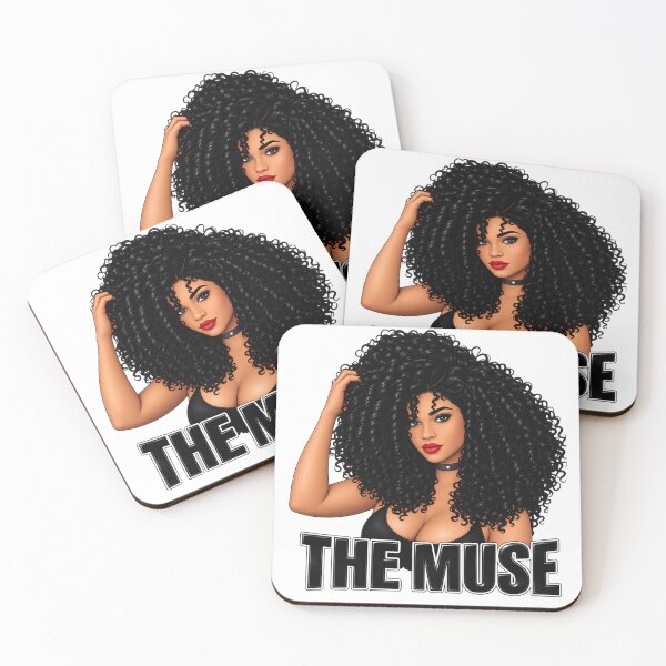 Item preview, "The Muse" Beautiful Woman with Big Curly Hair  designed and sold by LC&LCPlatform.