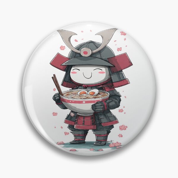 Item preview,  chibi samurai warrior ramen designed and sold by cutemakerotart.
