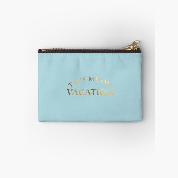 Item preview, Take Me On Vacation Elegant Gold Foil Typography Quote designed and sold by eihabo.