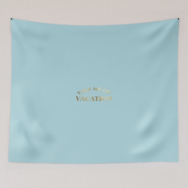 Item preview, Take Me On Vacation Elegant Gold Foil Typography Quote designed and sold by eihabo.
