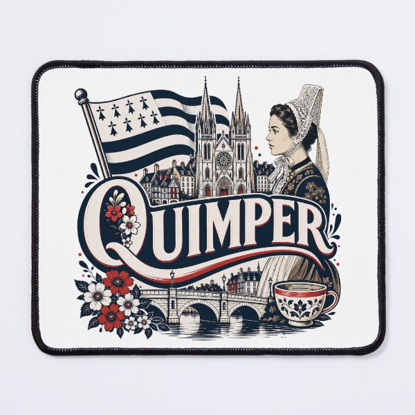 Item preview, Quimper sign with Breton flag and city symbols designed and sold by 1enchik.