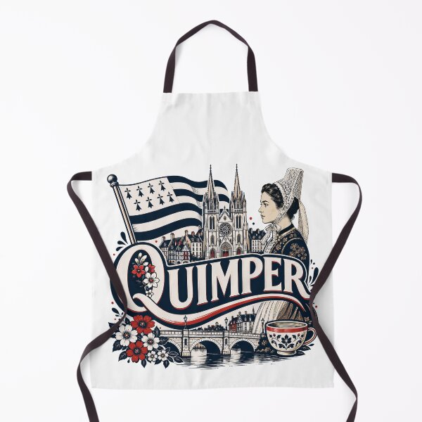 Item preview, Quimper sign with Breton flag and city symbols designed and sold by 1enchik.