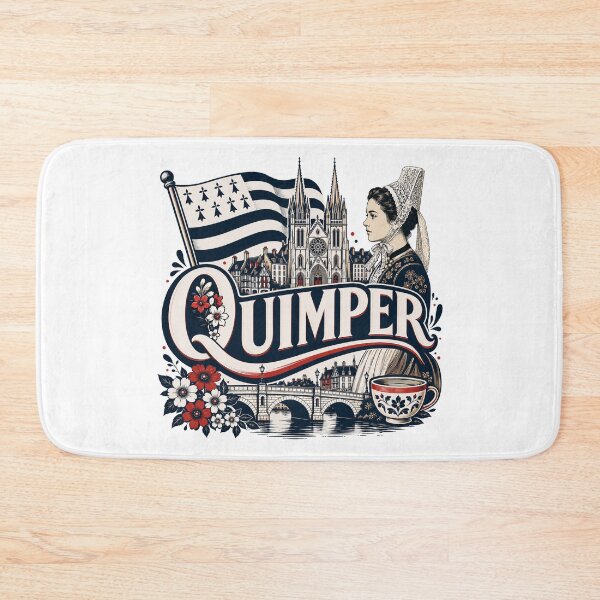 Item preview, Quimper sign with Breton flag and city symbols designed and sold by 1enchik.