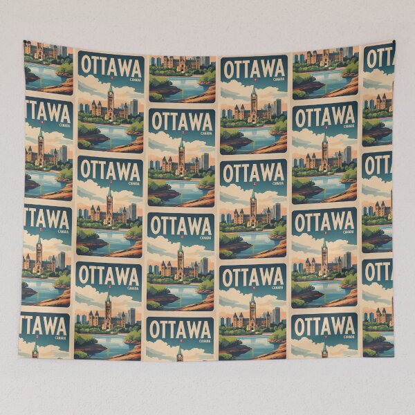 Item preview, Ottawa Canada Vintage Travel Tourism designed and sold by TravelersGems.
