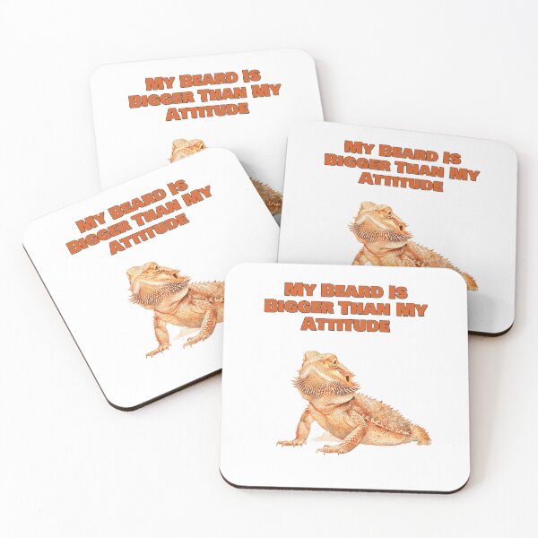 Item preview, My Beard Is Bigger Than My Attitude Bearded Dragon Design designed and sold by NatureUnleashed.