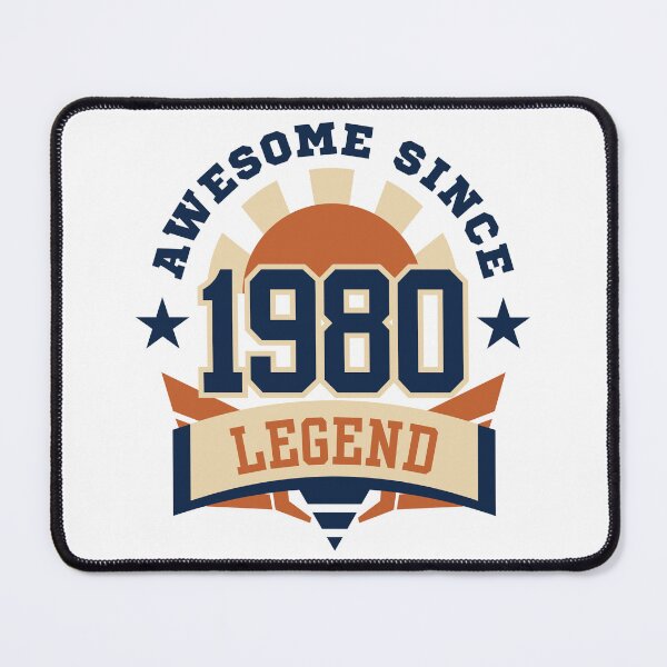 Item preview, Awesome Since 1980 Legend Retro Vintage Birthday T-Shirt Gift designed and sold by HYPNK.