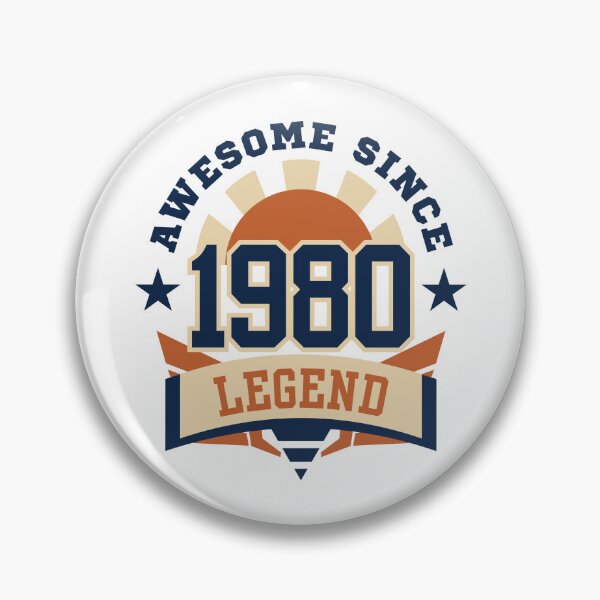 Item preview, Awesome Since 1980 Legend Retro Vintage Birthday T-Shirt Gift designed and sold by HYPNK.
