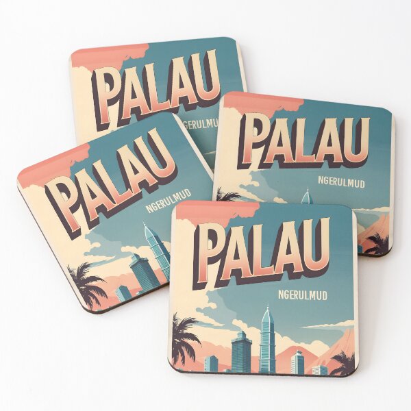 Item preview, Ngerulmud Palau Vintage Travel Tourism designed and sold by TravelersGems.