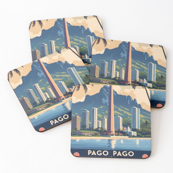 Item preview, Pago Pago American Samoa Vintage Travel designed and sold by TravelersGems.