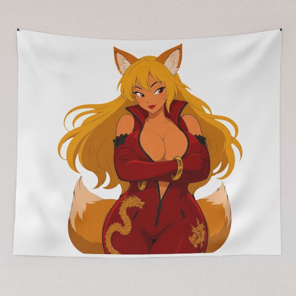 Item preview, Foxy Pin-Up Girl – Retro Cartoon Vixen designed and sold by  Hollow Moon Studios..