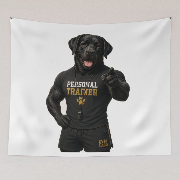 Item preview, Gym Lab – Labrador Personal Trainer with Style designed and sold by Goodthingstree.