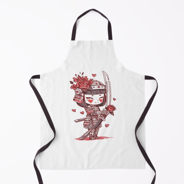 Item preview, chibi samurai warrior character designed and sold by cutemakerotart.
