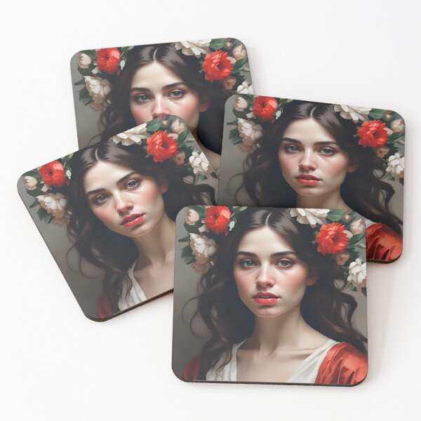 Item preview, Woman with flowers designed and sold by MK26Designs.