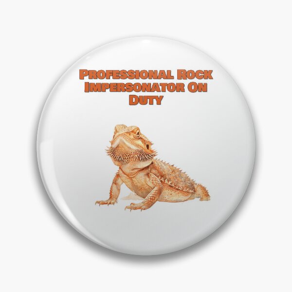 Item preview, Professional Rock Impersonator Funny Bearded Dragon Watercolor Design designed and sold by NatureUnleashed.