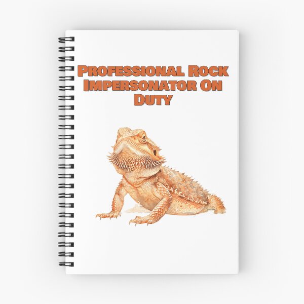 Item preview, Professional Rock Impersonator Funny Bearded Dragon Watercolor Design designed and sold by NatureUnleashed.