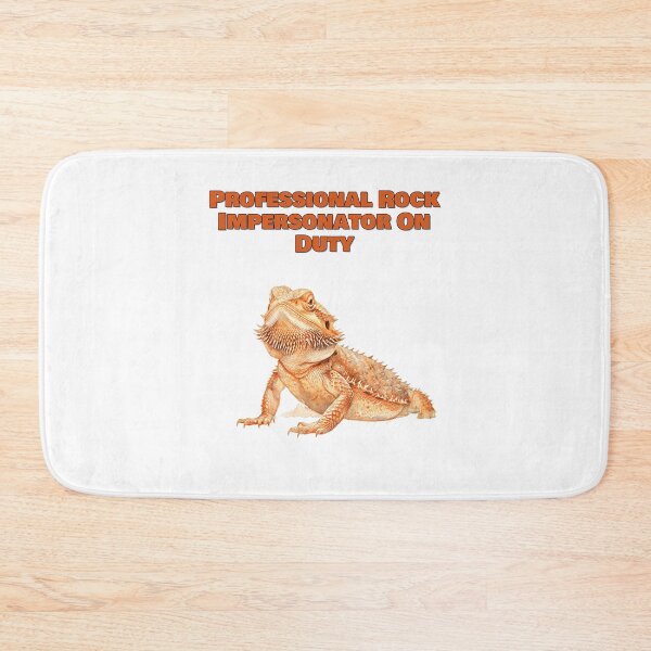 Item preview, Professional Rock Impersonator Funny Bearded Dragon Watercolor Design designed and sold by NatureUnleashed.