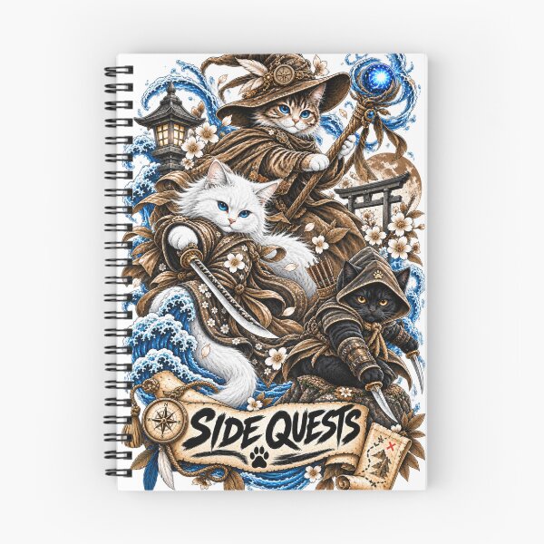 Item preview, Side Quests Cats DND warrior designed and sold by JediKittenWars.