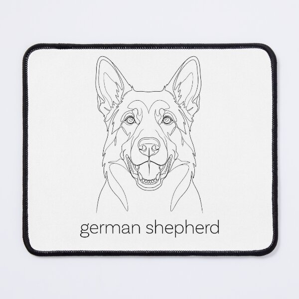 Item preview, German Shepherd Line Art designed and sold by SUP-R-Ts.