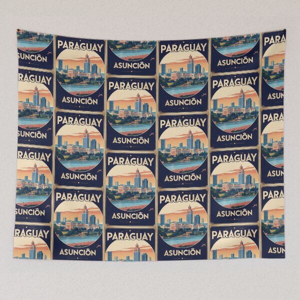 Item preview, Asuncion Paraguay Vintage Travel Tourism designed and sold by TravelersGems.