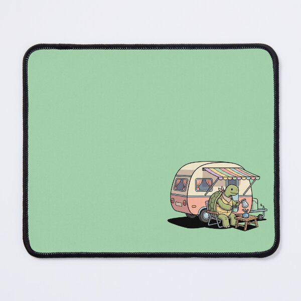 Item preview, Cute Turtle Camping Vintage Caravan Coffee Lover Retro Camper Pop Art designed and sold by Rare By Hero.