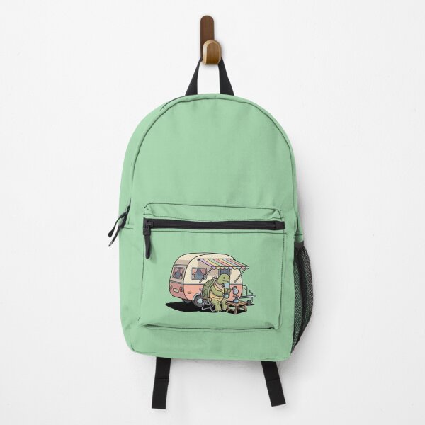 Item preview, Cute Turtle Camping Vintage Caravan Coffee Lover Retro Camper Pop Art designed and sold by Rare By Hero.