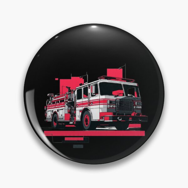 Item preview, Cyberpunk Fire Truck – Futuristic Emergency Vehicle & Streetwear Design designed and sold by GeoBeast.