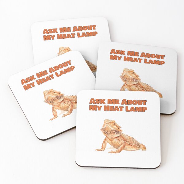 Item preview, Ask Me About My Heat Lamp Funny Bearded Dragon Design designed and sold by NatureUnleashed.