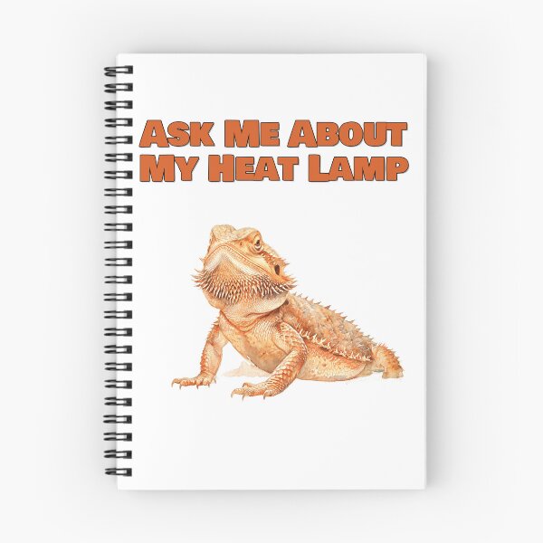 Item preview, Ask Me About My Heat Lamp Funny Bearded Dragon Design designed and sold by NatureUnleashed.