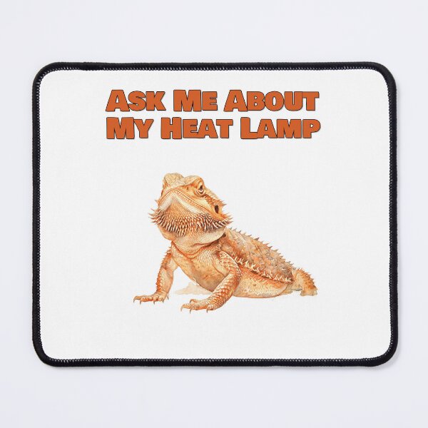 Item preview, Ask Me About My Heat Lamp Funny Bearded Dragon Design designed and sold by NatureUnleashed.