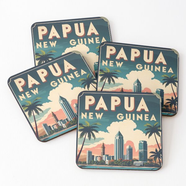 Item preview, Port Moresby Papua New Guinea Vintage Travel designed and sold by TravelersGems.