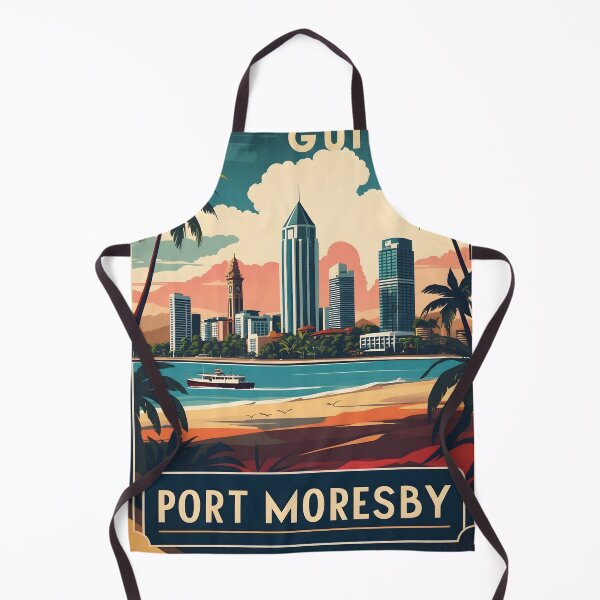 Item preview, Port Moresby Papua New Guinea Vintage Travel designed and sold by TravelersGems.