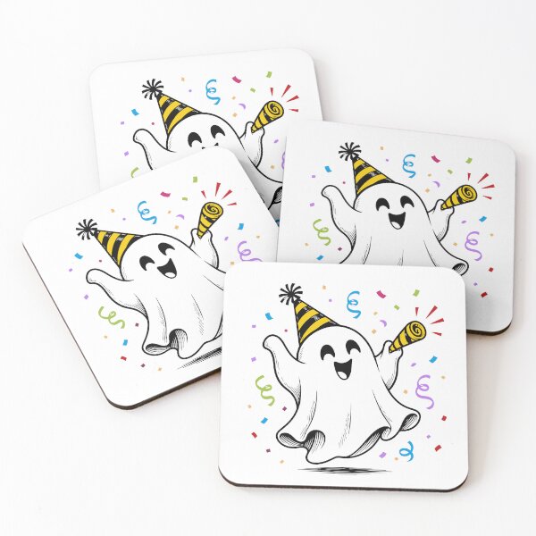 Item preview, Cartoon Party Ghost designed and sold by PIXEL POP DESIGNS - Beyond the Norm!.