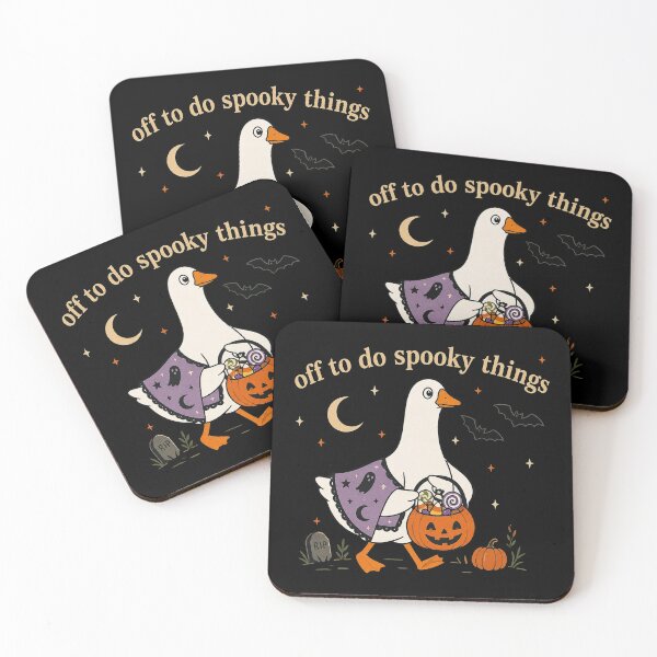 Item preview, Off To Do Spooky Things Goose, Funny Halloween Goose, Trick or Treat Goose, Cute Spooky Goose designed and sold by Quiajia.