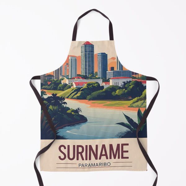 Item preview, Paramaribo Suriname Vintage Travel Tourism designed and sold by TravelersGems.