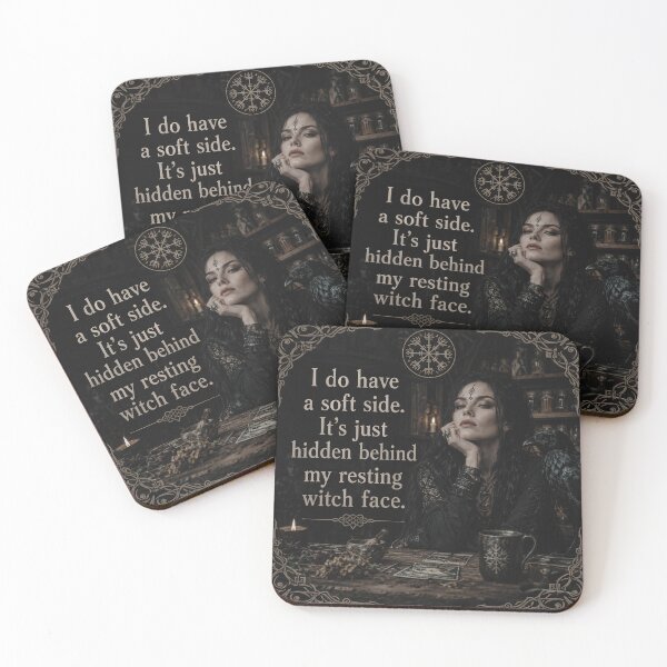 Item preview, Norwegian Witch Resting Witch Face Quote Art designed and sold by NorwegianWitch.