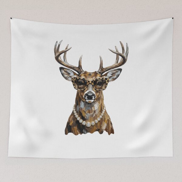 Item preview, Glam Whitetail Deer Shirt, Bling Deer Graphic Tee, Preppy Hunting Season Shirt, Leopard Print Country Girl Gift designed and sold by starmuffsre.