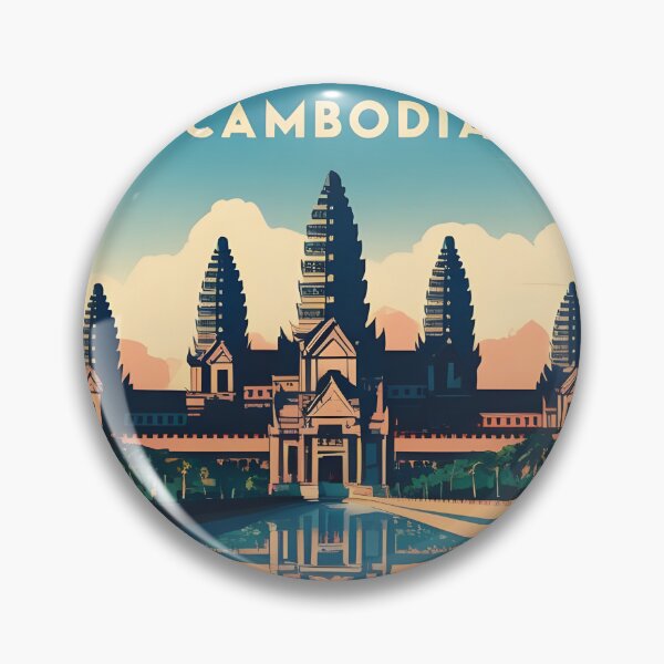 Item preview, Phnom Penh Cambodia Vintage Travel Tourism designed and sold by TravelersGems.